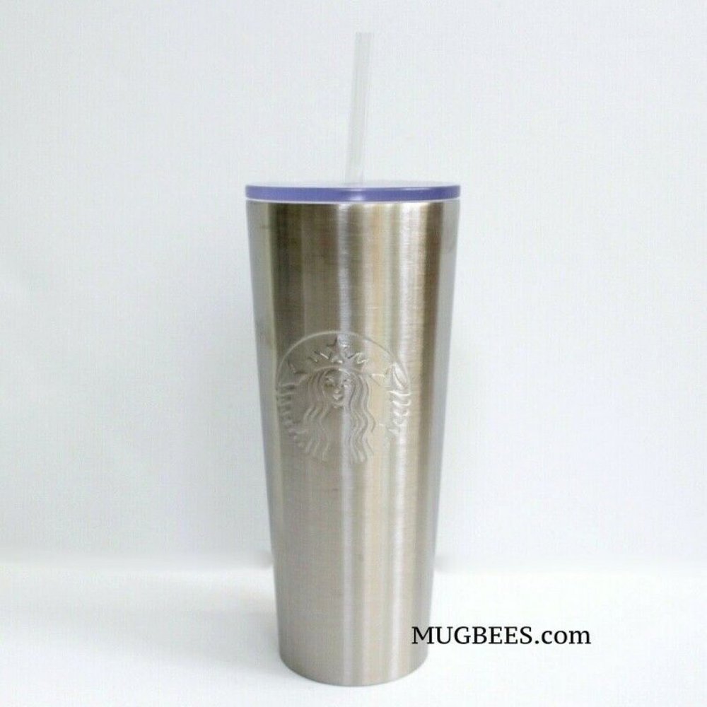 Starbucks 2019 Brushed Silver Stainless Steel Venti Tumbler 24oz